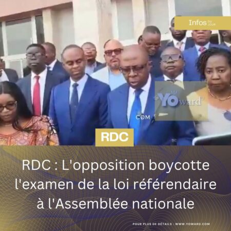 RDC : L’opposition boycotte l’examen de la loi référendaire à l’Assemblée nationale