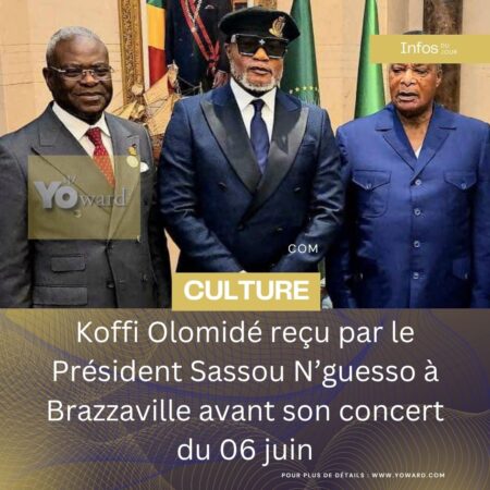 Koffi Olomidé reçu par le Président Sassou N’guesso à Brazzaville avant son concert du 6 juin