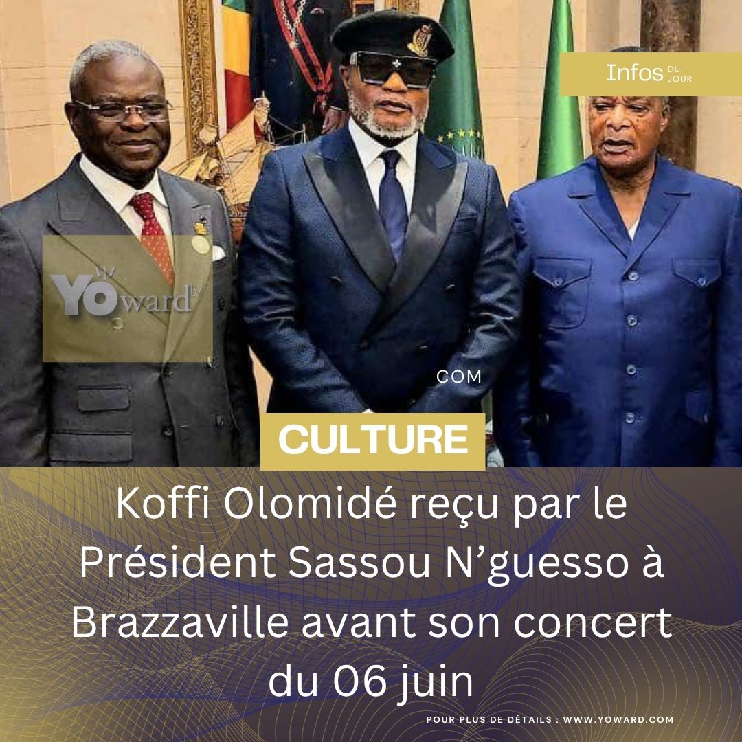 Koffi Olomidé reçu par le Président Sassou N’guesso à Brazzaville avant son concert du 6 juin