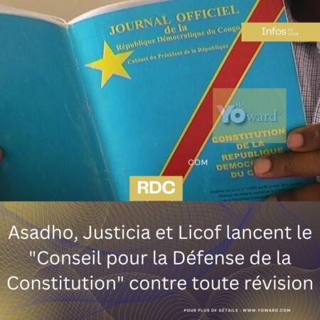 RDC : Asadho, Justicia et Licof lancent le « Conseil pour la Défense de la Constitution » contre toute révision