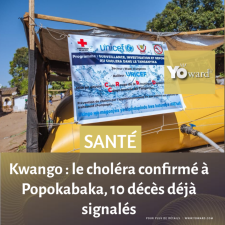 Kwango : le choléra confirmé à Popokabaka, 10 décès déjà signalés