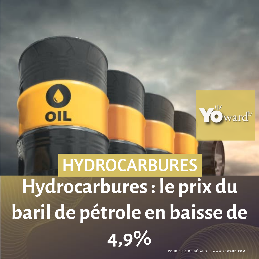 Hydrocarbures : le prix du baril de pétrole en baisse de 4,9%