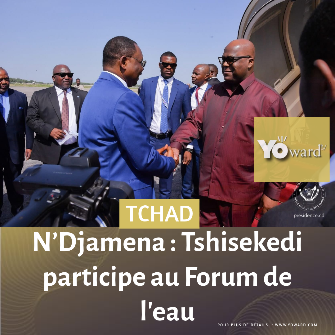 N’Djamena : Tshisekedi participe au Forum de l’eau