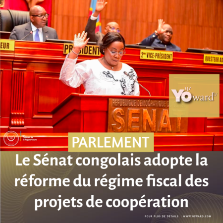 Le Sénat congolais adopte la réforme du régime fiscal des projets de coopération