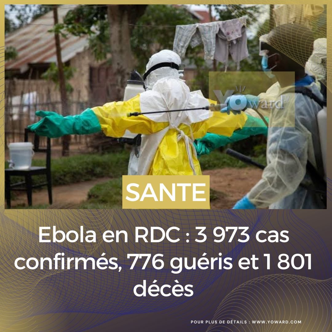 Ebola en RDC : 3 973 cas confirmés, 776 guéris et 1 801 décès