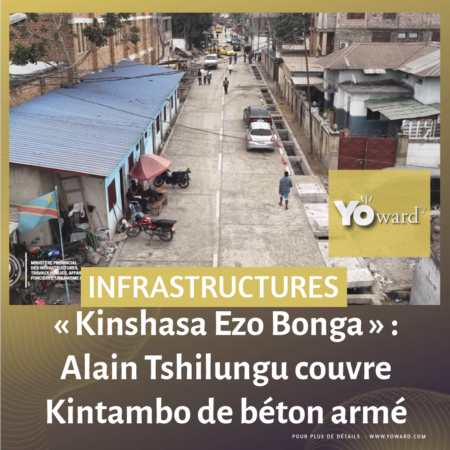 « Kinshasa Ezo Bonga » : Alain Tshilungu couvre Kintambo de béton armé