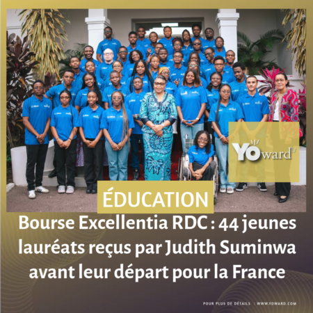 Bourse Excellentia RDC : 44 jeunes lauréats reçus par Judith Suminwa avant leur départ pour la France