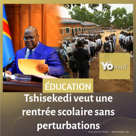Tshisekedi veut une rentrée scolaire sans perturbations 