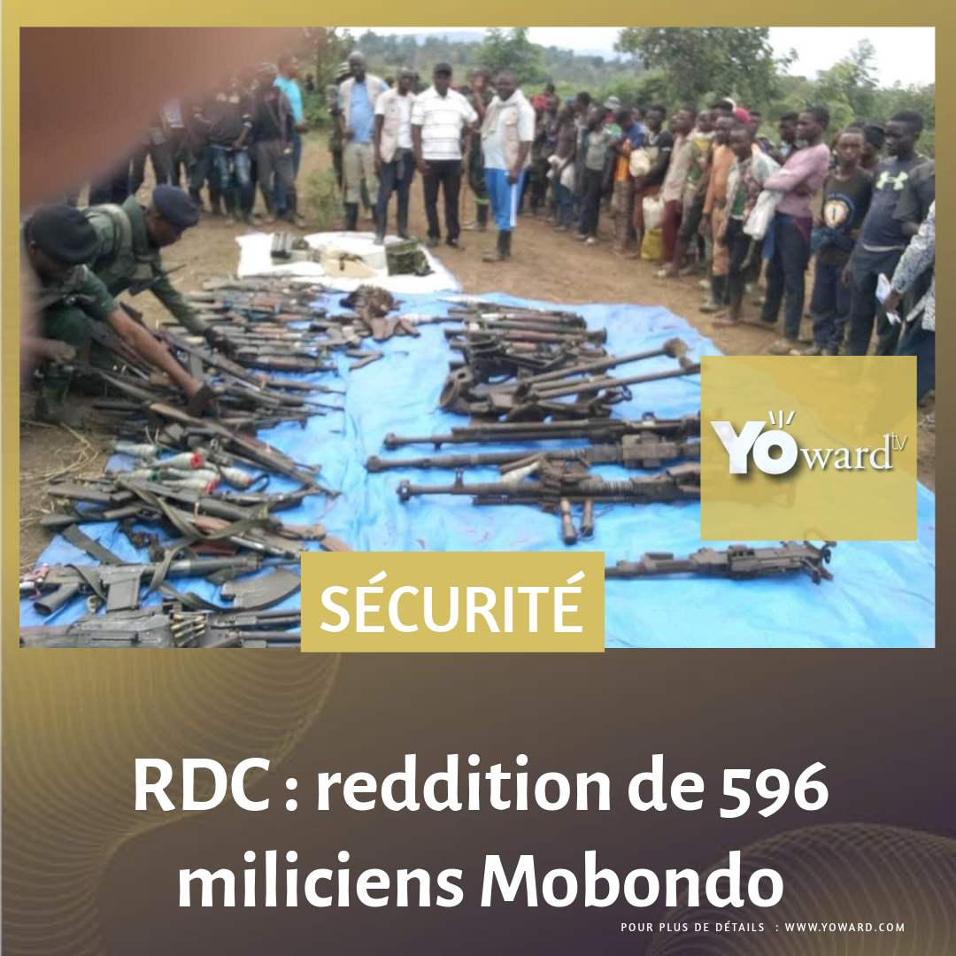 RDC : reddition de 596 miliciens Mobondo