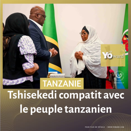 Tshisekedi compatit avec le peuple tanzanien 