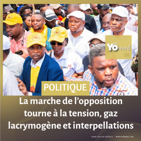 La marche de l’opposition tourne à la tension, gaz lacrymogène et interpellations