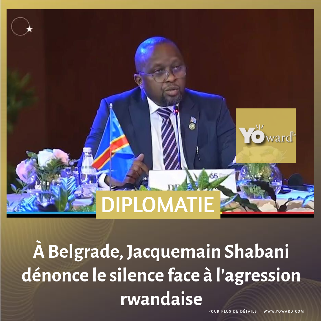 À Belgrade, Jacquemain Shabani dénonce le silence face à l’agression rwandaise