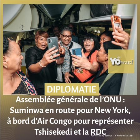 Assemblée générale de l’ONU : Suminwa en route pour New York, à bord d’Air Congo pour représenter Tshisekedi et la RDC