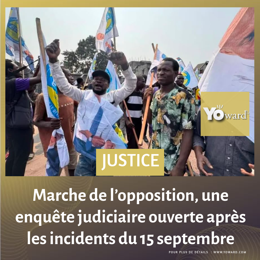 Marche de l’opposition, une enquête judiciaire ouverte après les incidents du 15 septembre