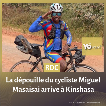 La dépouille du cycliste Miguel Masaisai arrive à Kinshasa