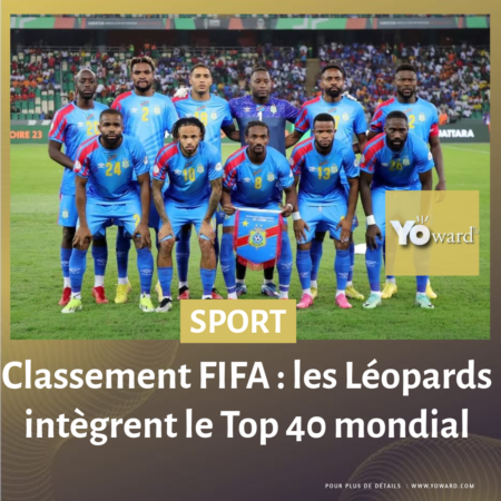 Classement FIFA : les Léopards intègrent le Top 40 mondial