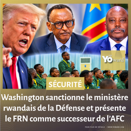 Les États-Unis ont annoncé, ce mercredi 28 octobre, des sanctions contre le ministère rwandais de la Défense et Zigama Credit and Savings Society, accusés de soutenir le M23. Dans son communiqué, le Trésor américain établit également un lien de succession entre l’Alliance Fleuve Congo (AFC) et le Front pour la refondation de la Nation (FRN), annoncé le 12 octobre.